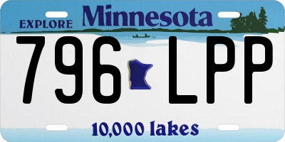 MN license plate 796LPP