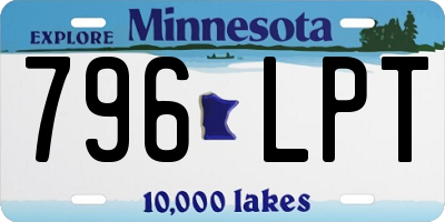 MN license plate 796LPT