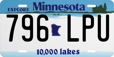 MN license plate 796LPU