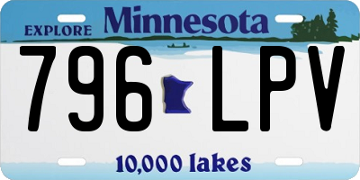 MN license plate 796LPV