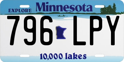 MN license plate 796LPY