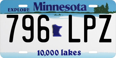 MN license plate 796LPZ