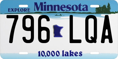 MN license plate 796LQA