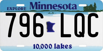 MN license plate 796LQC