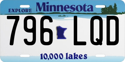 MN license plate 796LQD
