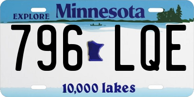 MN license plate 796LQE