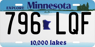 MN license plate 796LQF