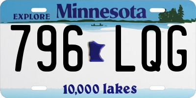 MN license plate 796LQG