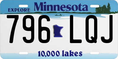 MN license plate 796LQJ