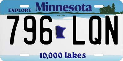 MN license plate 796LQN