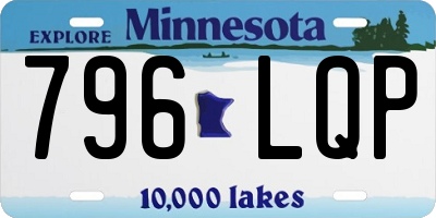 MN license plate 796LQP