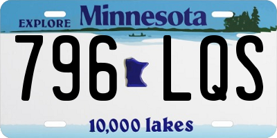 MN license plate 796LQS