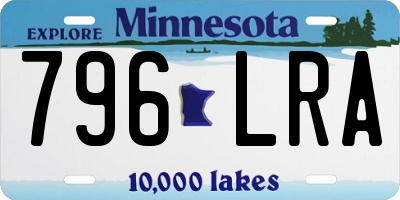 MN license plate 796LRA