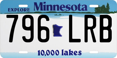 MN license plate 796LRB
