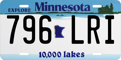 MN license plate 796LRI