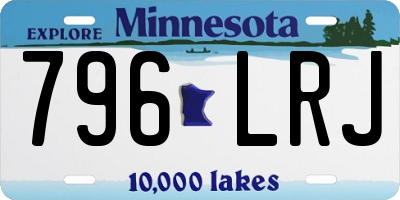 MN license plate 796LRJ
