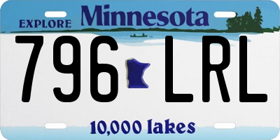 MN license plate 796LRL