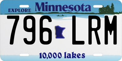 MN license plate 796LRM
