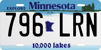 MN license plate 796LRN