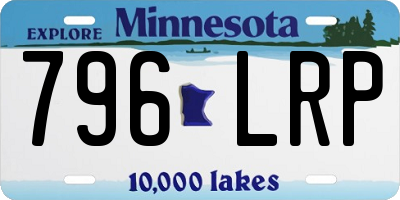 MN license plate 796LRP