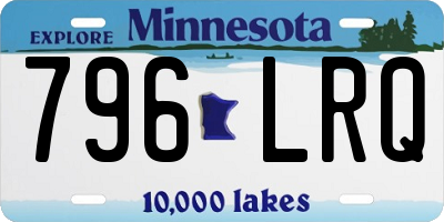 MN license plate 796LRQ