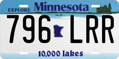 MN license plate 796LRR
