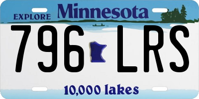 MN license plate 796LRS