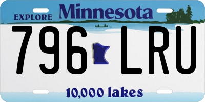 MN license plate 796LRU