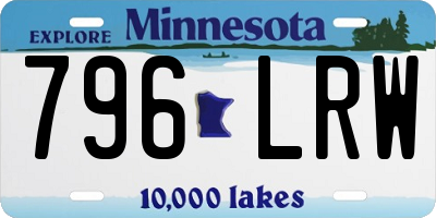 MN license plate 796LRW