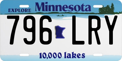 MN license plate 796LRY