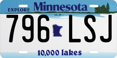 MN license plate 796LSJ