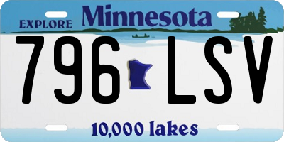 MN license plate 796LSV