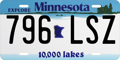 MN license plate 796LSZ
