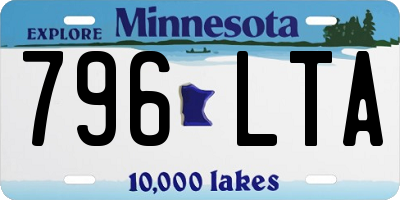 MN license plate 796LTA