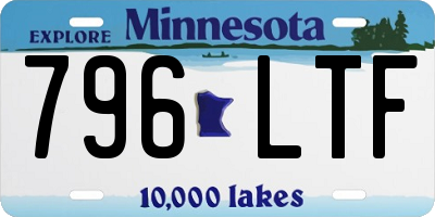 MN license plate 796LTF