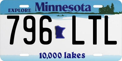 MN license plate 796LTL