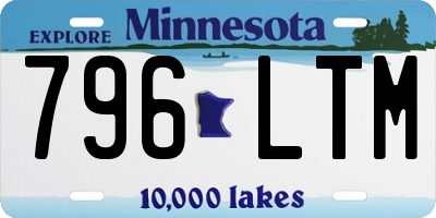 MN license plate 796LTM
