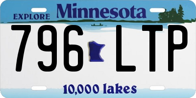 MN license plate 796LTP