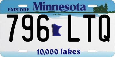 MN license plate 796LTQ