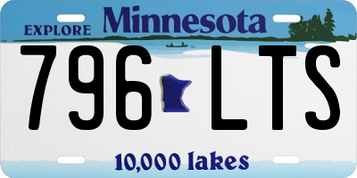 MN license plate 796LTS