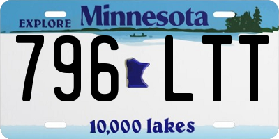 MN license plate 796LTT