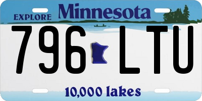 MN license plate 796LTU