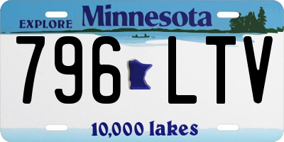 MN license plate 796LTV