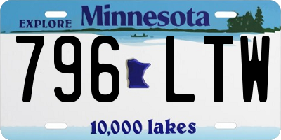 MN license plate 796LTW