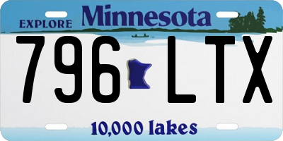 MN license plate 796LTX