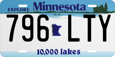 MN license plate 796LTY