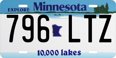 MN license plate 796LTZ