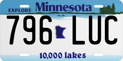 MN license plate 796LUC
