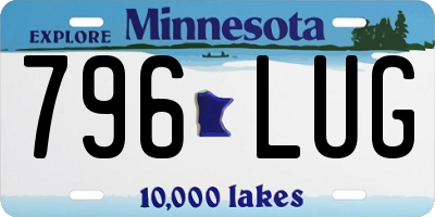 MN license plate 796LUG