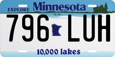 MN license plate 796LUH